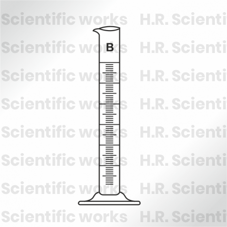 MEASURING CYLINDERS GRADUATED WITH POUR OUT