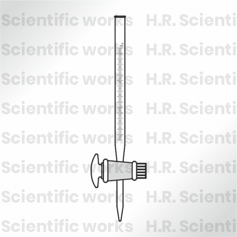 BURETTES WITH STRAIGHT BORE PTFE (TEFLON KEY) STOPCOCK 