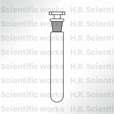 TEST TUBES PLAIN WITH INTERCHANGEABLE STOPPER.