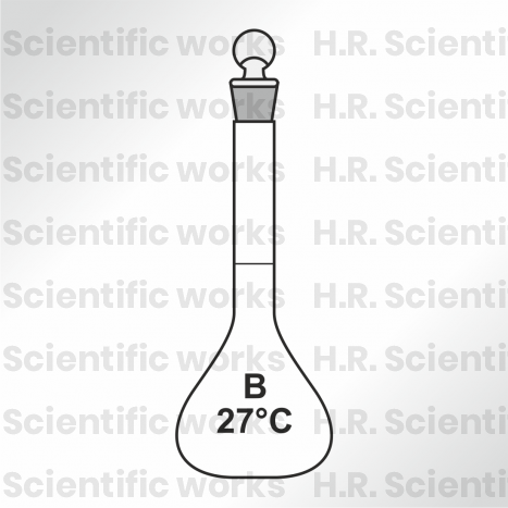 Flasks Volumetric (Measuring)   	with interchangeable stopper. 