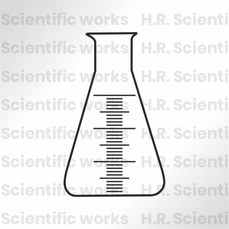 Flask Erleneyer (Conical) Narrow Mouth, Graduated.